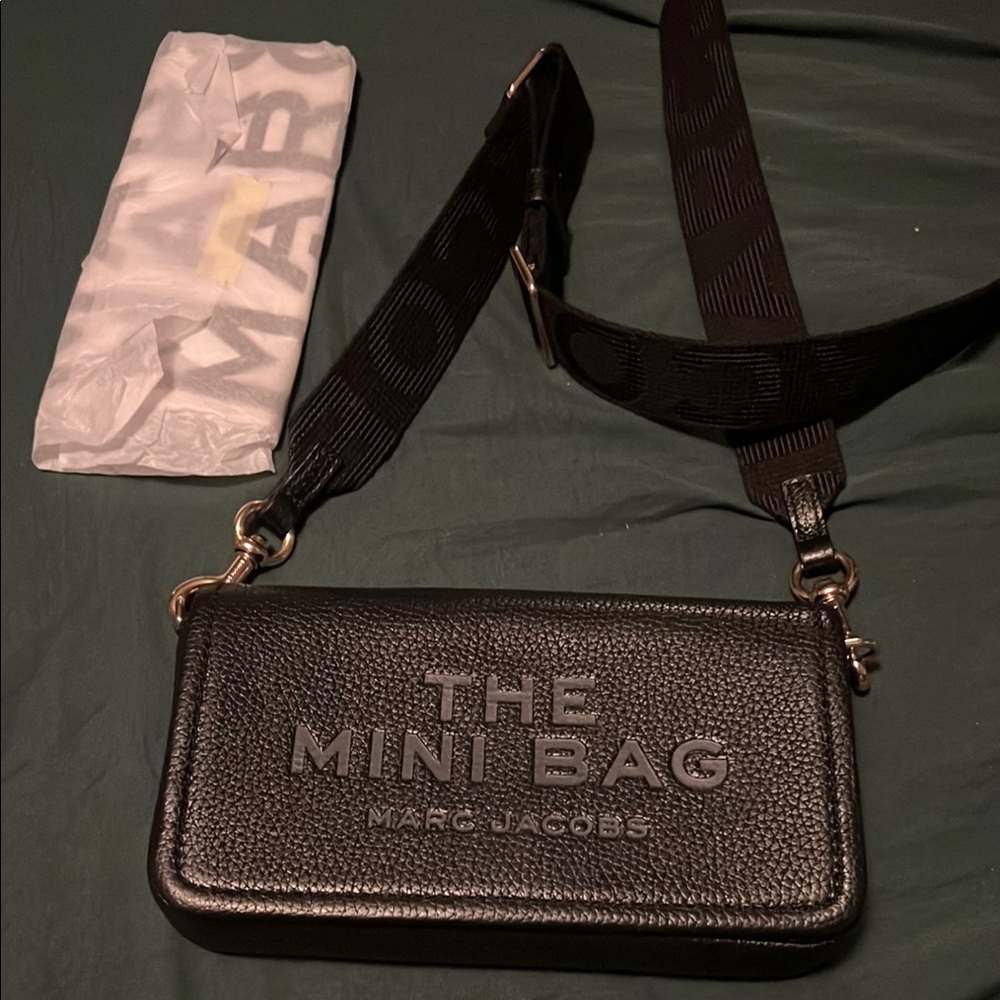 Marc Jacobs Black Textured Mini Bag